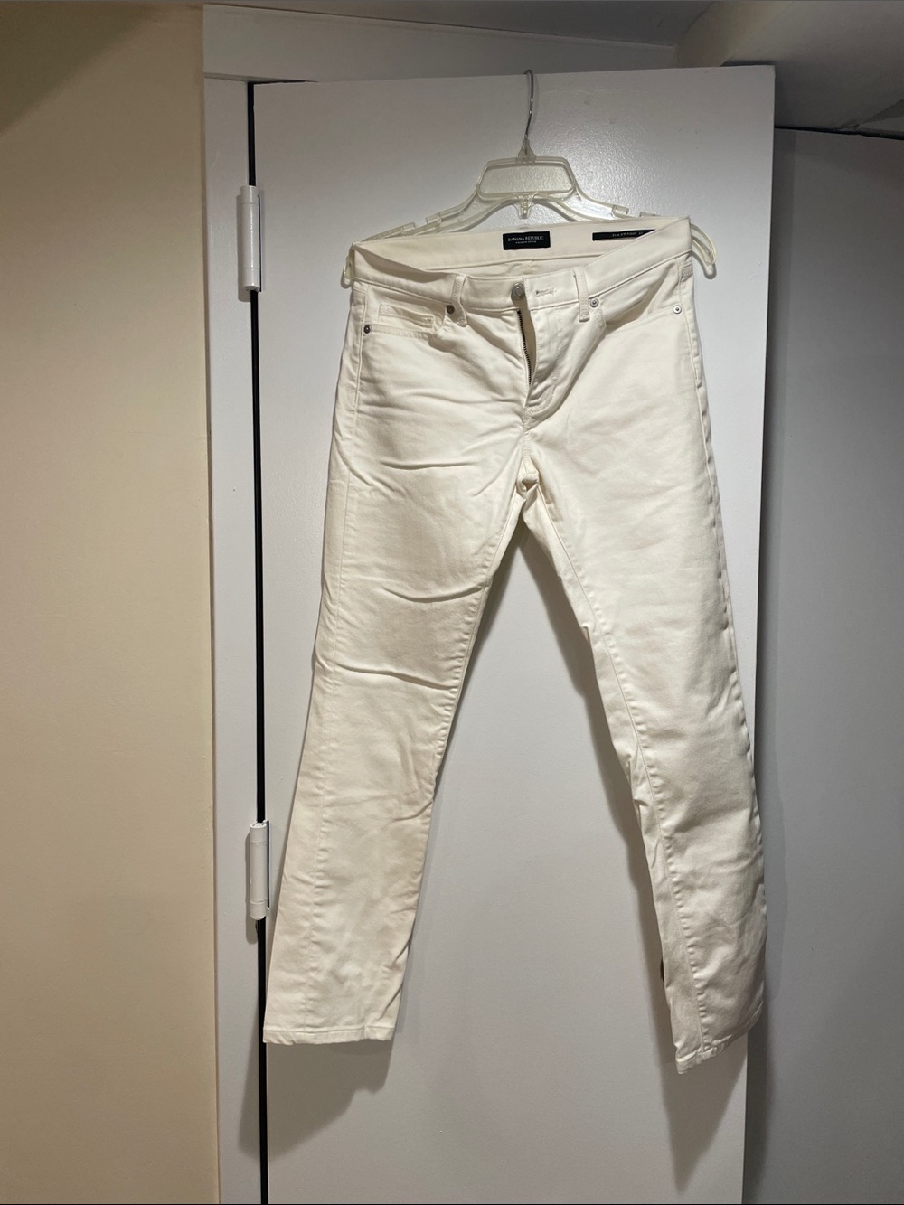 Banana Republic Off-White Skinny Jeans